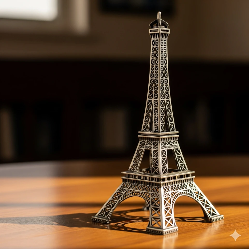 Paris Eiffel Tower metal toy