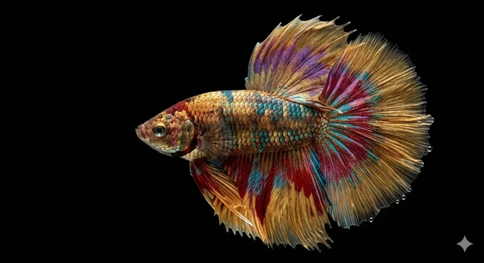 Multi colour beta fish